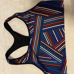 Old navy multi colored sports bra